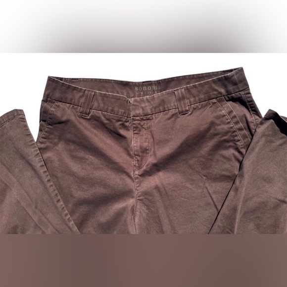 Brown Sonoma Life + Style Original Straight Leg Pants Women’s Size 16 - Picture 4 of 12
